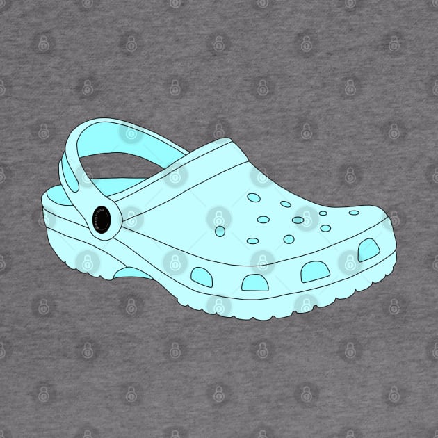 Blue Crocs Shoe by Gold Star Creative